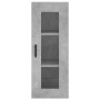Aparador de madera contrachapada gris hormigón 34,5x34x180 cm de vidaXL, Aparadores - Ref: Foro24-3199373, Precio: 95,82 €, D...