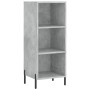 Aparador de madera contrachapada gris hormigón 34,5x34x180 cm de vidaXL, Aparadores - Ref: Foro24-3199373, Precio: 95,82 €, D...