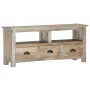 Mueble de TV de madera maciza de mango 110x30x50 cm de vidaXL, Muebles TV - Ref: Foro24-286384, Precio: 259,48 €, Descuento: %
