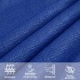 Toldo de vela cuadrado HDPE azul 160 g/m² 7x7 m en Sombrillas | Comprar online en Foru.es