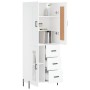 Aparador alto madera contrachapada blanco 69,5x34x180 cm de vidaXL, Aparadores - Ref: Foro24-3199945, Precio: 176,58 €, Descu...