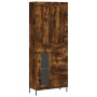 Aparador alto madera contrachapada roble ahumado 69,5x34x180 cm de vidaXL, Aparadores - Ref: Foro24-3199950, Precio: 173,83 €...