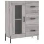 Aparador alto madera contrachapada gris sonoma 69,5x34x180 cm by vidaXL, Sideboards - Ref: Foro24-3199951, Price: 172,50 €, D...