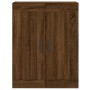 Aparador alto madera contrachapada marrón roble 69,5x34x180 cm de vidaXL, Aparadores - Ref: Foro24-3199952, Precio: 179,98 €,...