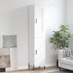 Aparador alto madera contrachapada blanco 34,5x34x180 cm de vidaXL, Aparadores - Ref: Foro24-3200137, Precio: 114,91 €, Descu...