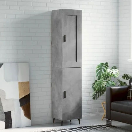 Concrete gray plywood sideboard 34.5x34x180 cm by vidaXL, Sideboards - Ref: Foro24-3200149, Price: 113,23 €, Discount: %