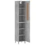Concrete gray plywood sideboard 34.5x34x180 cm by vidaXL, Sideboards - Ref: Foro24-3200149, Price: 113,23 €, Discount: %