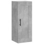 Aparador de madera contrachapada gris hormigón 34,5x34x180 cm de vidaXL, Aparadores - Ref: Foro24-3200157, Precio: 117,02 €, ...
