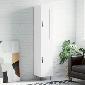 Aparador alto madera contrachapada blanco 34,5x34x180 cm de vidaXL, Aparadores - Ref: Foro24-3200161, Precio: 101,33 €, Descu...