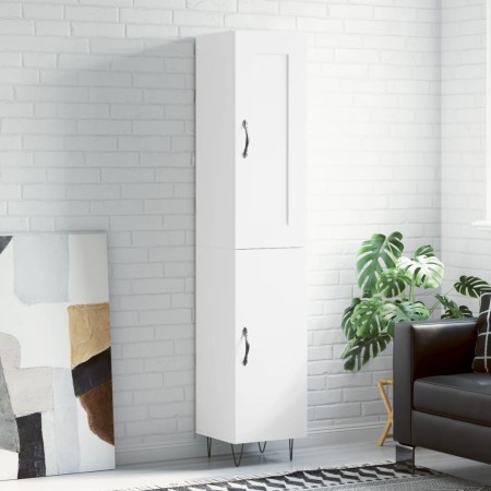 Aparador alto madera contrachapada blanco 34,5x34x180 cm de vidaXL, Aparadores - Ref: Foro24-3200161, Precio: 102,57 €, Descu...