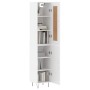 Aparador alto madera contrachapada blanco 34,5x34x180 cm de vidaXL, Aparadores - Ref: Foro24-3200161, Precio: 102,57 €, Descu...