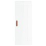 Aparador alto madera contrachapada blanco brillo 34,5x34x180 cm de vidaXL, Aparadores - Ref: Foro24-3200171, Precio: 120,64 €...