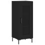 Aparador de madera contrachapada negro 34,5x34x180 cm de vidaXL, Aparadores - Ref: Foro24-3200386, Precio: 106,89 €, Descuent...