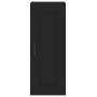 Aparador de madera contrachapada negro 34,5x34x180 cm de vidaXL, Aparadores - Ref: Foro24-3200386, Precio: 106,89 €, Descuent...