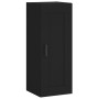 Aparador de madera contrachapada negro 34,5x34x180 cm de vidaXL, Aparadores - Ref: Foro24-3200386, Precio: 106,89 €, Descuent...