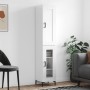 Aparador alto madera contrachapada blanco brillo 34,5x34x180 cm de vidaXL, Aparadores - Ref: Foro24-3200387, Precio: 111,49 €...