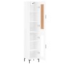 Aparador alto madera contrachapada blanco brillo 34,5x34x180 cm de vidaXL, Aparadores - Ref: Foro24-3200387, Precio: 111,49 €...