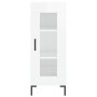 Aparador alto madera contrachapada blanco brillo 34,5x34x180 cm de vidaXL, Aparadores - Ref: Foro24-3200387, Precio: 111,49 €...
