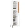 Tall white plywood highboard 34.5x34x180 cm by vidaXL, Sideboards - Ref: Foro24-3200393, Price: 110,85 €, Discount: %