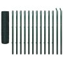 Set de Euro Valla acero verde 25x1,7 m de vidaXL, Paneles de vallas - Ref: Foro24-142402, Precio: 259,61 €, Descuento: %