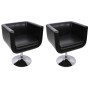 Taburete de bar 2 unidades cuero artificial negro de vidaXL, Sillones - Ref: Foro24-160440, Precio: 323,32 €, Descuento: %