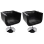 Taburete de bar 2 unidades cuero artificial negro de vidaXL, Sillones - Ref: Foro24-160440, Precio: 317,64 €, Descuento: %