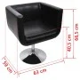 Taburete de bar 2 unidades cuero artificial negro de vidaXL, Sillones - Ref: Foro24-160440, Precio: 317,64 €, Descuento: %