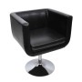 Taburete de cocina cuero sintético negro de vidaXL, Sillones - Ref: Foro24-240041, Precio: 164,74 €, Descuento: %