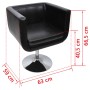Taburete de cocina cuero sintético negro de vidaXL, Sillones - Ref: Foro24-240041, Precio: 164,74 €, Descuento: %