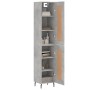 Aparador de madera contrachapada gris hormigón 34,5x34x180 cm de vidaXL, Aparadores - Ref: Foro24-3200469, Precio: 101,98 €, ...