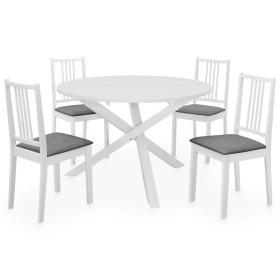 Juego de muebles de comedor 5 piezas MDF blanco de vidaXL, muebles para cocinas y comedores - Ref: Foro24-276403, Precio: 472...