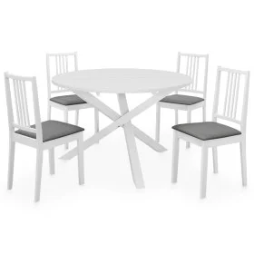 Juego de muebles de comedor 5 piezas MDF blanco de vidaXL, muebles para cocinas y comedores - Ref: Foro24-276403, Precio: 473...