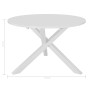 Juego de muebles de comedor 5 piezas MDF blanco de vidaXL, muebles para cocinas y comedores - Ref: Foro24-276403, Precio: 472...