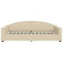 Sofá cama tela color crema 100x200 cm de vidaXL, Camas y somieres - Ref: Foro24-354192, Precio: 199,64 €, Descuento: %