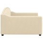 Sofá cama tela color crema 100x200 cm de vidaXL, Camas y somieres - Ref: Foro24-354192, Precio: 199,64 €, Descuento: %