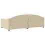 Sofá cama tela color crema 100x200 cm de vidaXL, Camas y somieres - Ref: Foro24-354192, Precio: 199,64 €, Descuento: %