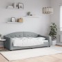 Sofá cama tela gris claro 90x190 cm de vidaXL, Camas y somieres - Ref: Foro24-354193, Precio: 185,99 €, Descuento: %