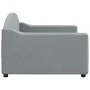 Sofá cama tela gris claro 90x190 cm de vidaXL, Camas y somieres - Ref: Foro24-354193, Precio: 181,03 €, Descuento: %