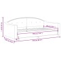 Sofá cama tela gris oscuro 90x190 cm de vidaXL, Camas y somieres - Ref: Foro24-354194, Precio: 183,76 €, Descuento: %
