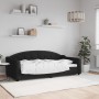 Sofá cama tela negro 90x190 cm de vidaXL, Camas y somieres - Ref: Foro24-354195, Precio: 186,45 €, Descuento: %