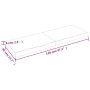 Encimera de baño madera tratada marrón oscuro 120x40x(2-6) cm de vidaXL, Encimeras - Ref: Foro24-3156236, Precio: 87,02 €, De...