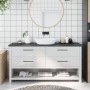 Encimera de baño madera tratada marrón oscuro 160x40x(2-4) cm de vidaXL, Encimeras - Ref: Foro24-3156251, Precio: 91,90 €, De...