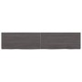 Encimera de baño madera tratada marrón oscuro 140x30x(2-4) cm de vidaXL, Encimeras - Ref: Foro24-3156241, Precio: 67,95 €, De...