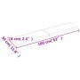 Encimera de baño madera tratada marrón oscuro 160x30x(2-6) cm de vidaXL, Encimeras - Ref: Foro24-3156250, Precio: 91,44 €, De...