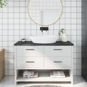 Encimera de baño madera tratada marrón oscuro 120x60x(2-4) cm de vidaXL, Encimeras - Ref: Foro24-3156239, Precio: 97,22 €, De...