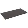Badezimmerarbeitsplatte aus dunkelbraun behandeltem Holz, 120 x 60 x (2-4) cm von vidaXL, Arbeitsplatten - Ref: Foro24-315623...