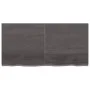 Badezimmerarbeitsplatte aus dunkelbraun behandeltem Holz, 120 x 60 x (2-4) cm von vidaXL, Arbeitsplatten - Ref: Foro24-315623...