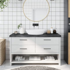 Encimera de baño madera tratada marrón oscuro 140x50x(2-6) cm de vidaXL, Encimeras - Ref: Foro24-3156246, Precio: 116,96 €, D...