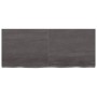 Encimera de baño madera tratada marrón oscuro 120x50x(2-4) cm de vidaXL, Encimeras - Ref: Foro24-3156237, Precio: 85,92 €, De...