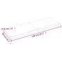 Badezimmerarbeitsplatte aus dunkelbraun behandeltem Holz, 140x50x(2-4) cm von vidaXL, Arbeitsplatten - Ref: Foro24-3156245, P...